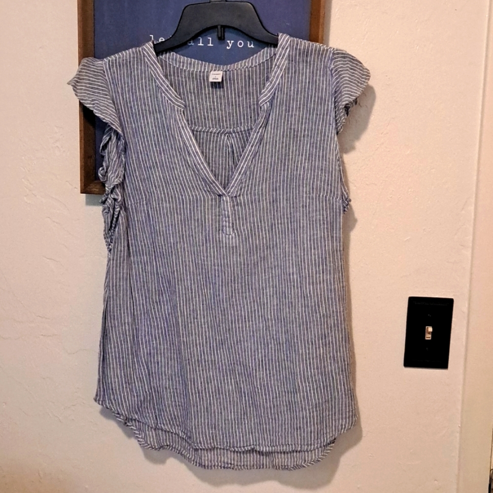 Old Navy linen top size large